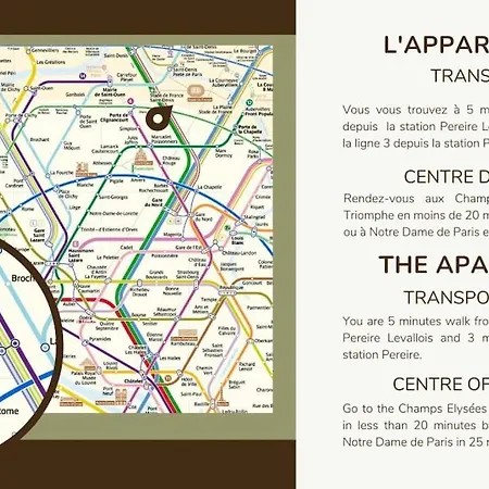 Apartment 1 Bedroom#pereire#paris 17 *